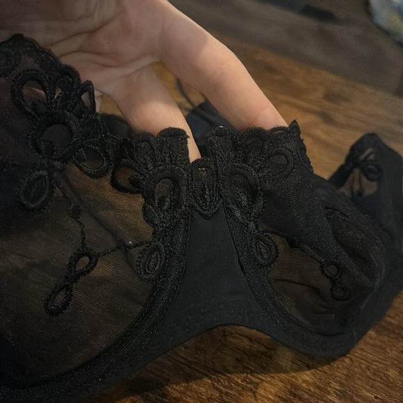 Simone Perele Black Embroidered Jewel Design Bra - Picture 4 of 11